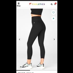 Black PureLuxe Fabletics Leggings
